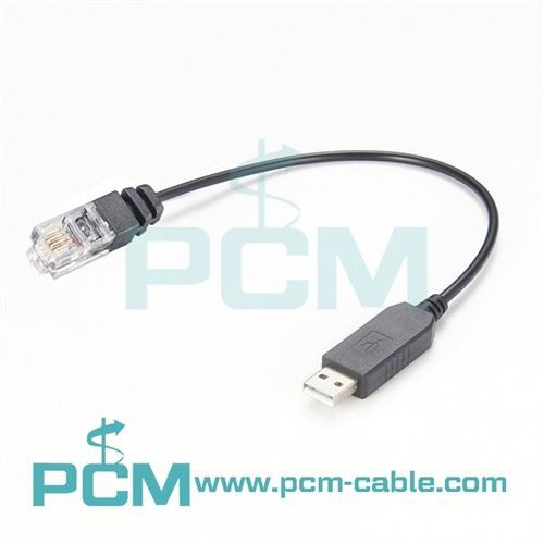 USB към RJ9 кабел за свързване на слушалки