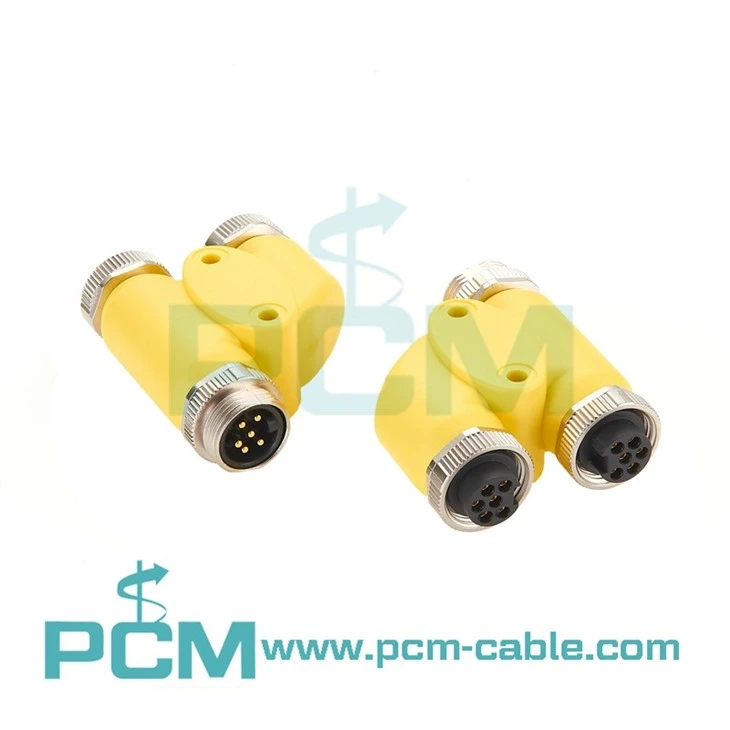 2-Way Splitter, H-style, 78-16UN, Female to Male, 6 Pin