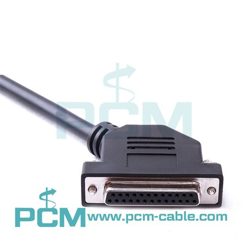 DB25 мъжки към женски 45 градусов ъглов кабел