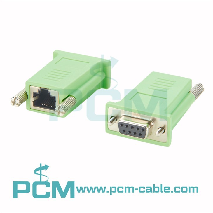 DB9 женски към RJ45 женски сериен конзолен адаптер Cisco CAB-9AS-FDTE Съвместим