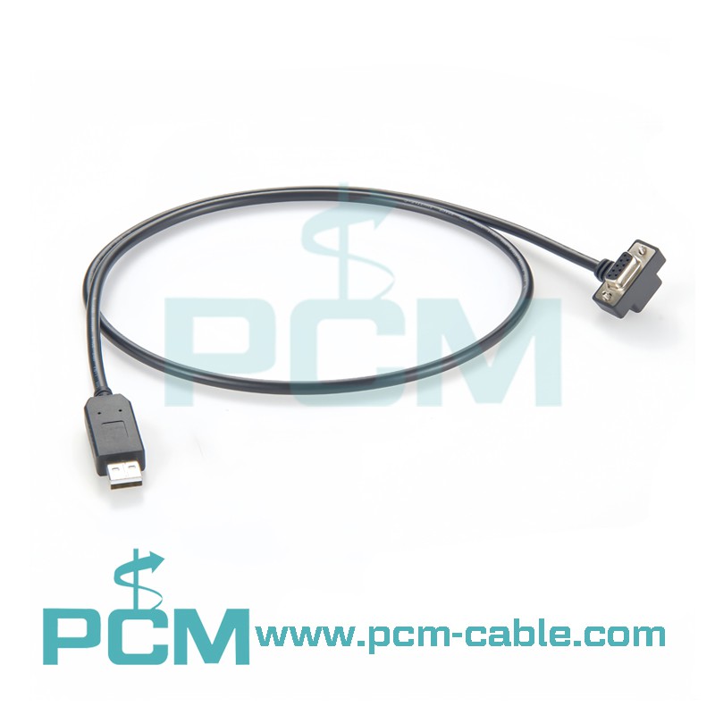 USB serial cable with low profile DB9 connector USB serial cable with low profile DB9 connector