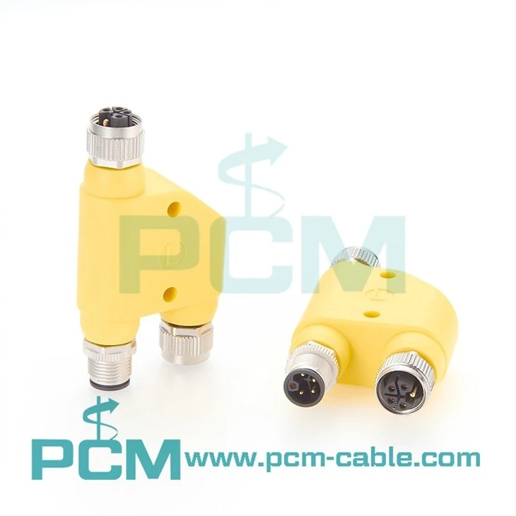 M12 L-Code Connector 16A 63V h-Splitter