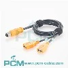 M12 A код 8 пина към двоен USB A кабел